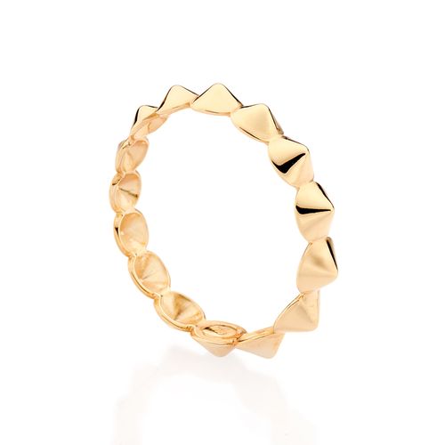 GOLD SPIKES SKINNY RING