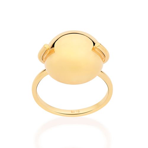 GOLD HALF SPHERE RING