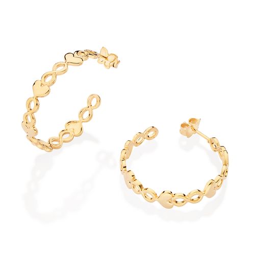 GOLD FOREVER LOVE HOOP EARRINGS