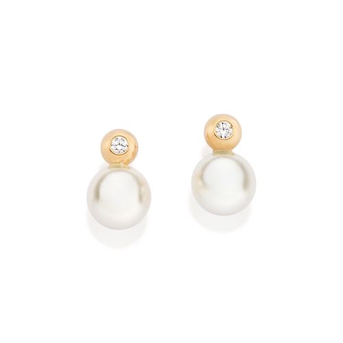 GOLD PEARL DREAMS STUD EARRINGS