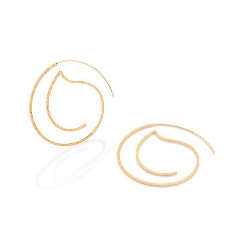 GOLD CATCHING FIRE HOOP EARRINGS