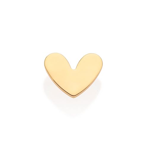 GOLD MINI HEART STUD EARRING