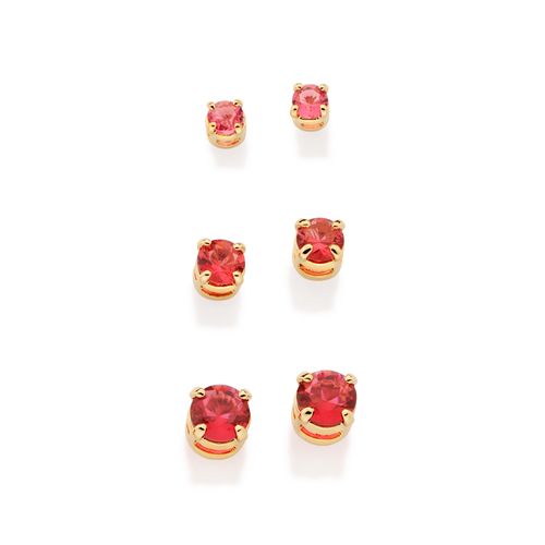 GOLD POWER OF RED EARRINGS KIT