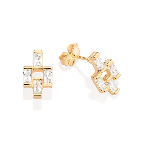 GOLD DANCER STUD EARRINGS