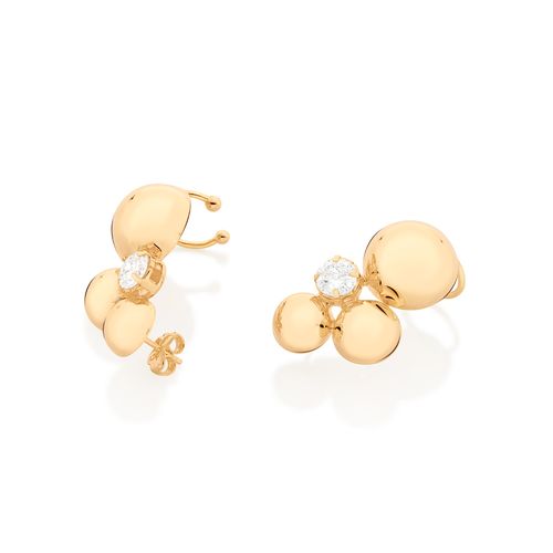 GOLD SPHERES EAR CUFF