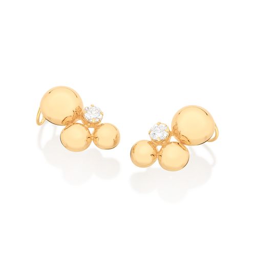 GOLD SPHERES EAR CUFF