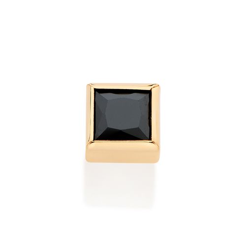 GOLD MEN’S ONYX STUD EARRING