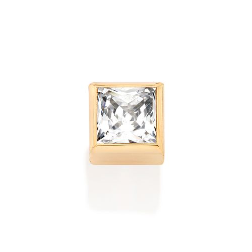 GOLD MEN’S ZIRCONIA STUD EARRING