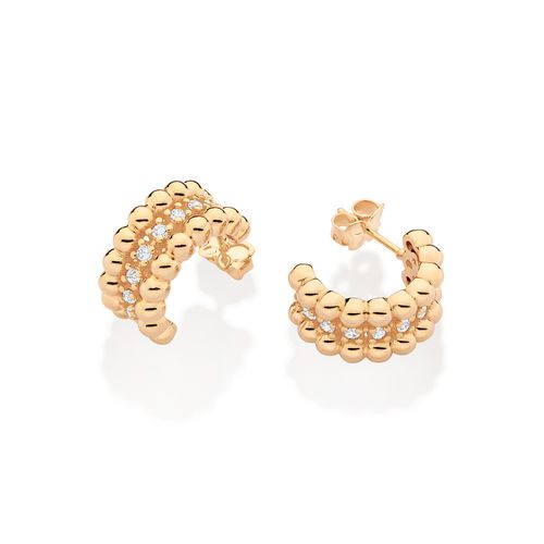 GOLD JOURNEY HOOP EARRINGS