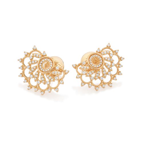 GOLD LOTUS FLOWER EARRINGS