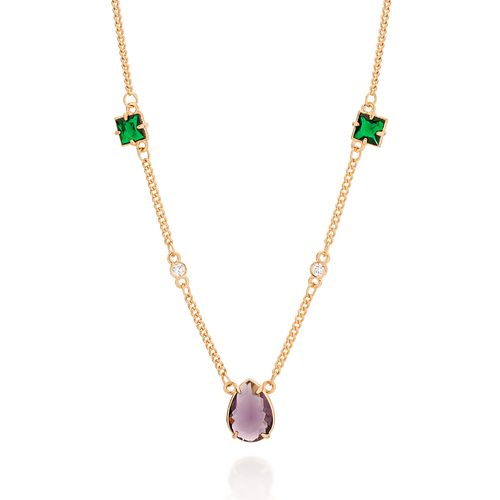 GOLD ULTRA VIOLET NECKLACE