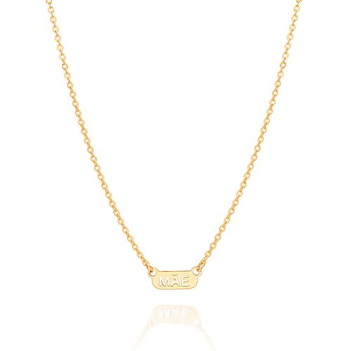 GOLD “MÃE” (MOM) NECKLACE