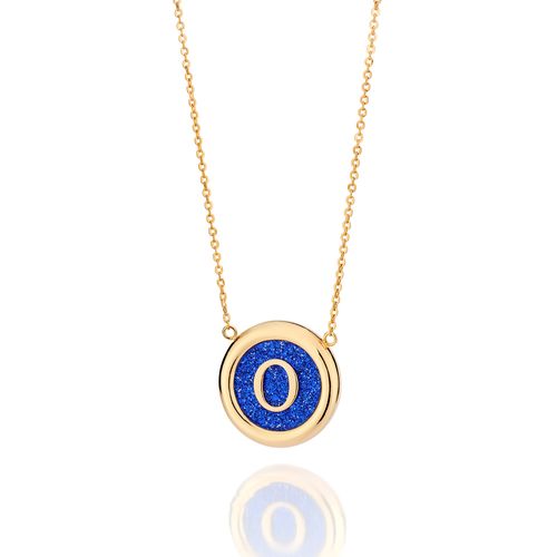 GOLD UNIVERSE LETTER NECKLACE-LETTER O