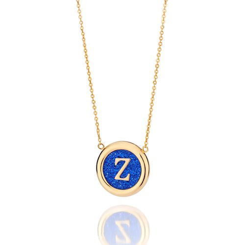 GOLD UNIVERSE LETTER NECKLACE-LETTER Z