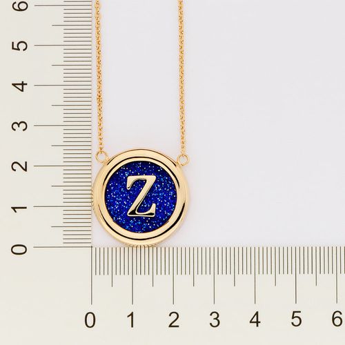 GOLD UNIVERSE LETTER NECKLACE-LETTER Z