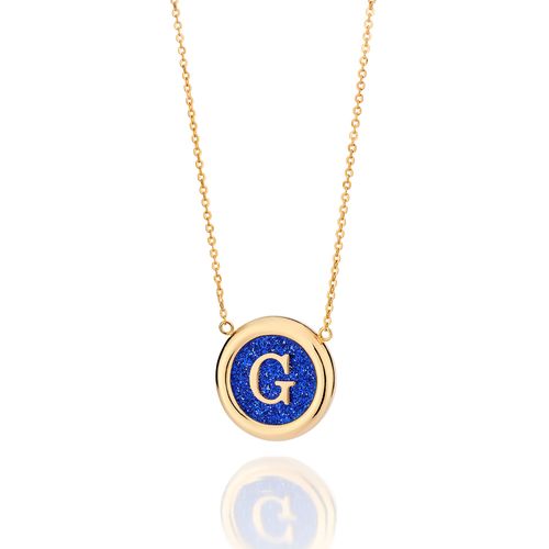 GOLD UNIVERSE LETTER NECKLACE-LETTER G