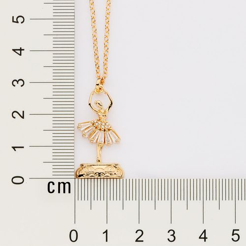 GOLD BALLERINA NECKLACE