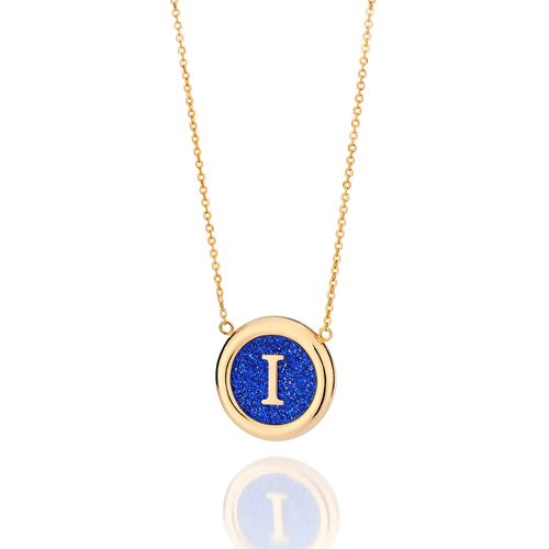 GOLD UNIVERSE LETTER NECKLACE-LETTER I