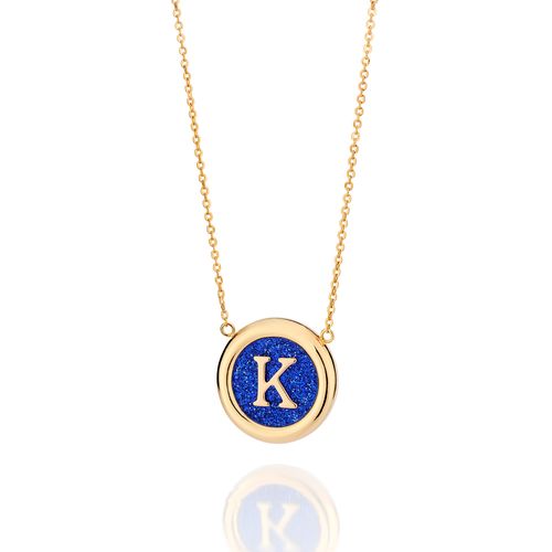 GOLD UNIVERSE LETTER NECKLACE-LETTER K