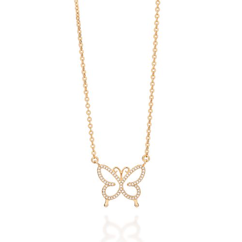 GOLD BUTTERFLY NECKLACE