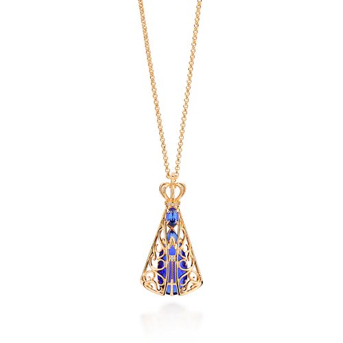 GOLD OUR LADY REVEALED NECKLACE