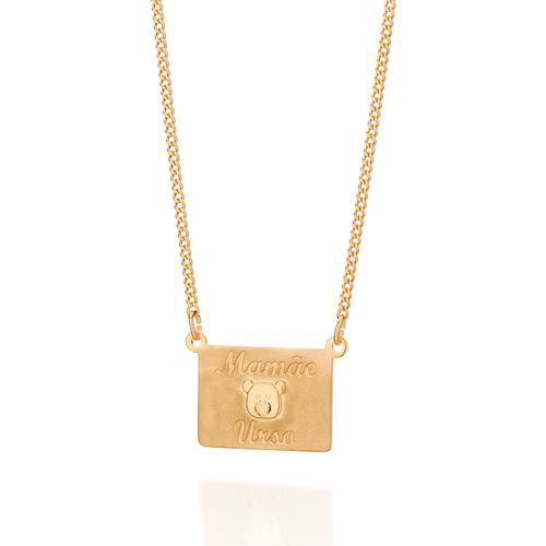 GOLD MAMA BEAR NECKLACE - 1 BEAR