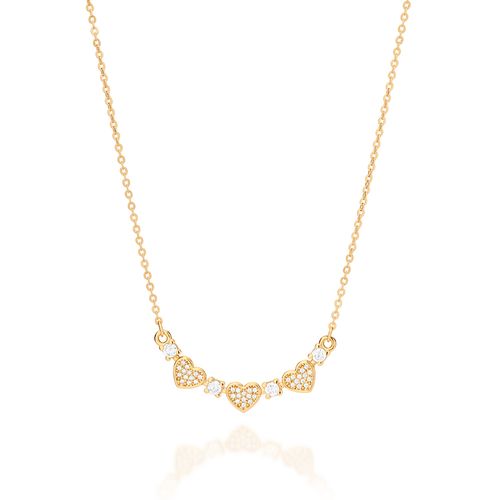 GOLD LOVELY HEART NECKLACE