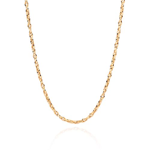 GOLD CROSSED LINK CHAIN