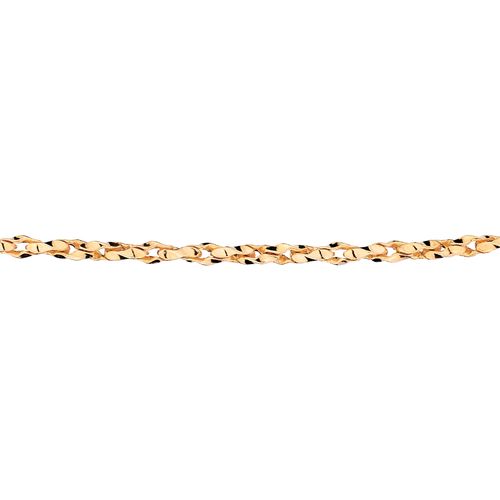 GOLD CROSSED LINK CHAIN