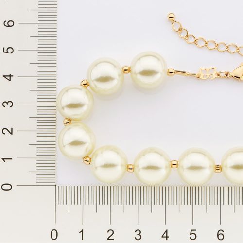 GOLD BIG PEARL NECKLACE