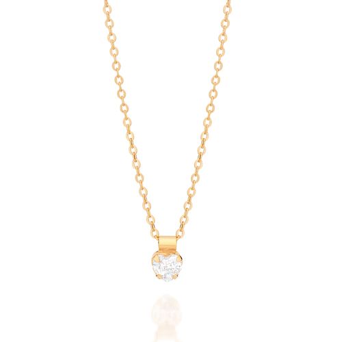 GOLD MOMMY NECKLACE IN WHITE