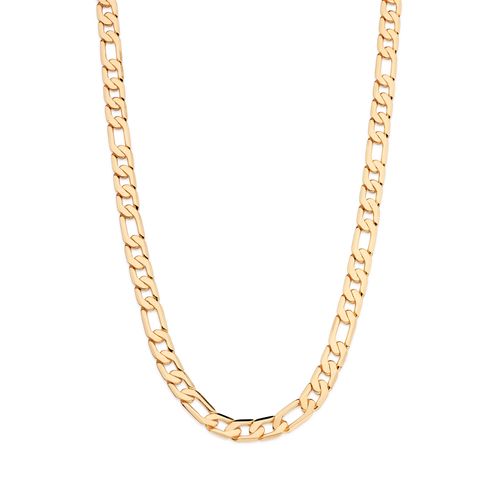 GOLD MEN'S FIGARO CHAIN - MEDIUM