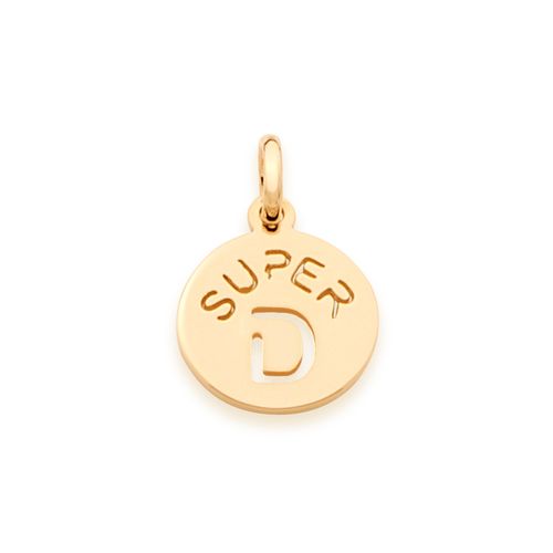 GOLD KID'S PENDANT-LETTER D