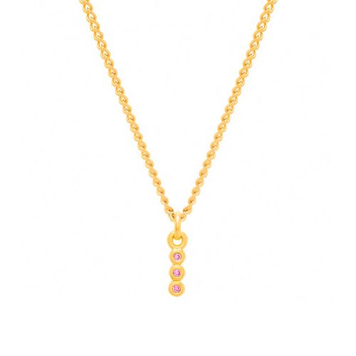 GOLD KID'S PENDANT WITH ZIRCONIA