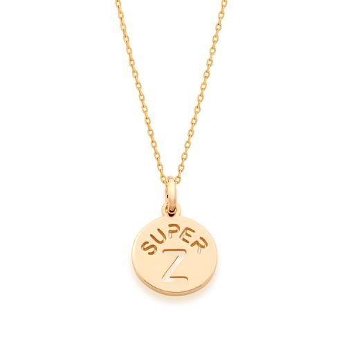 GOLD KID'S PENDANT-LETTER Z