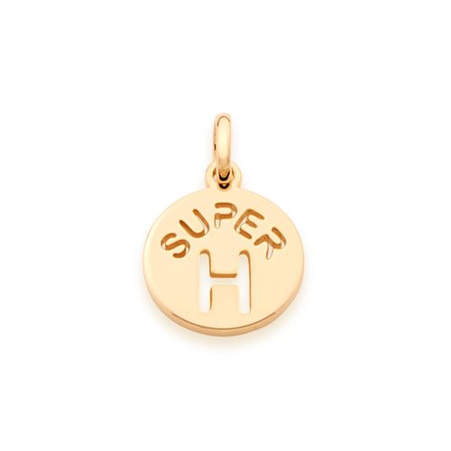 GOLD KID'S PENDANT-LETTER H