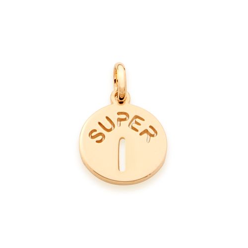 GOLD KID'S PENDANT-LETTER I