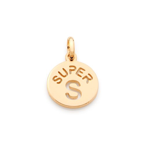 GOLD KID'S PENDANT-LETTER S