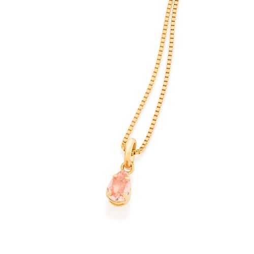 GOLD KID'S PENDANT WITH ZIRCONIA