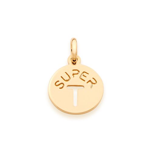 GOLD KID'S PENDANT-LETTER T