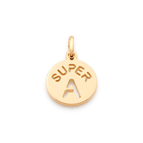 GOLD KID'S PENDANT-LETTER A