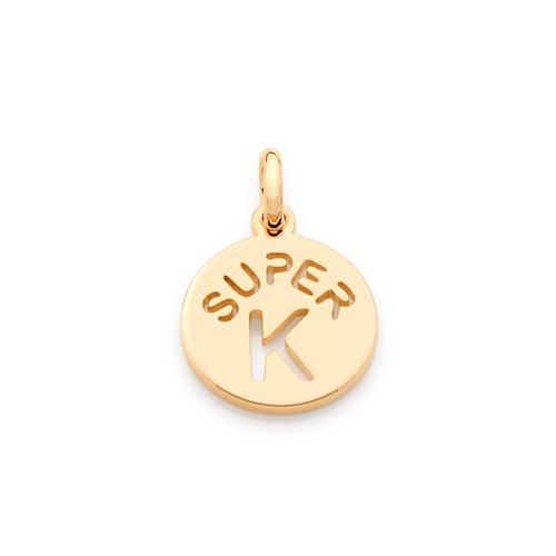 GOLD KID'S PENDANT-LETTER K