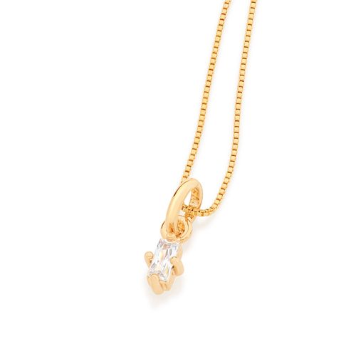 GOLD KID'S PENDANT WITH ZIRCONIA