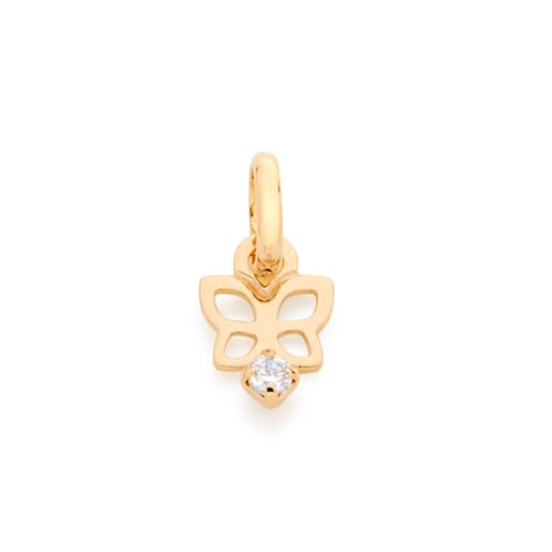 GOLD KID'S PENDANT WITH ZIRCONIA