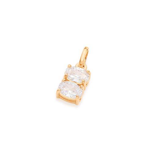 GOLD PENDANT WITH ZIRCONIA