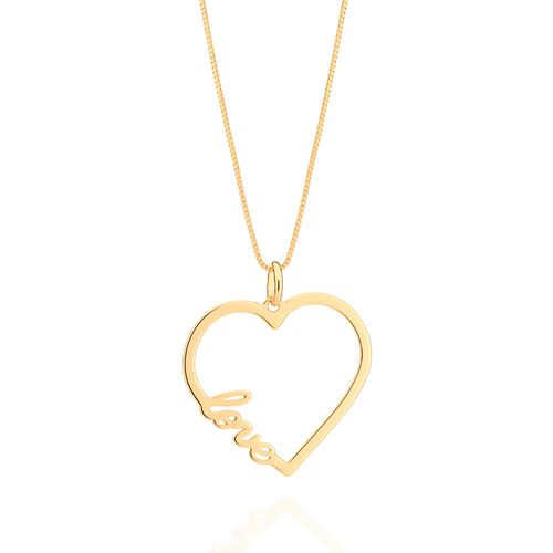 GOLD LOVE HEART PENDANT