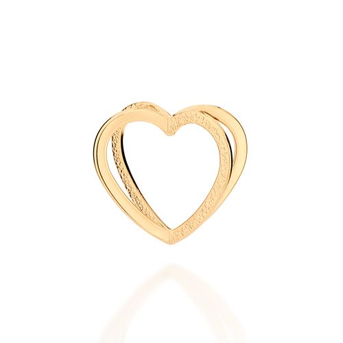 GOLD DOUBLE HEART PENDANT