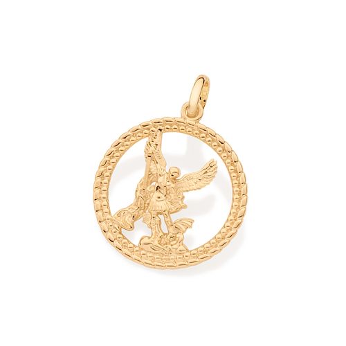 GOLD MEN'S SAINT MICHAEL PENDANT