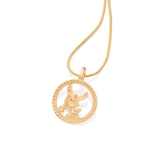 GOLD MEN'S SAINT MICHAEL PENDANT