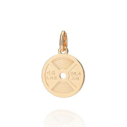 GOLD MEN'S WEIGHTLIFTING PENDANT